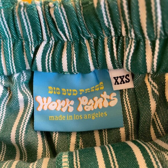 Big Bud Press Frontier Stripe Work Shorts - Green - Picture 2 of 3